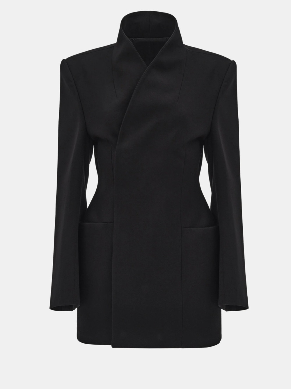 Source Unknown Corrin wrap Women’s Black blazer